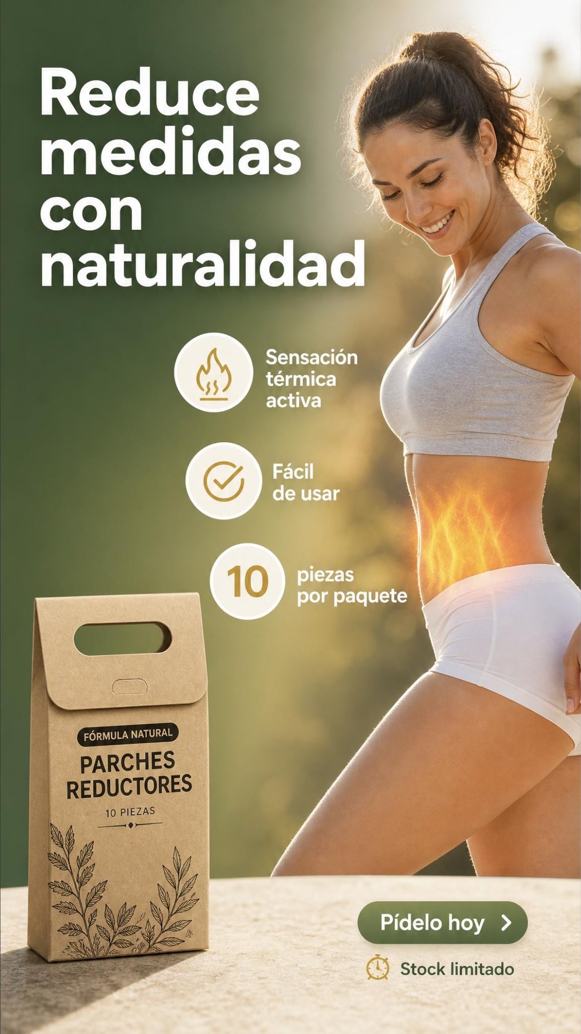 Slim Patch Natural - Parche Reductor Abdominal (Pack x30)
